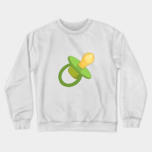 Green Pacifier - Baby Pacifier - Pacifier Crewneck Sweatshirt